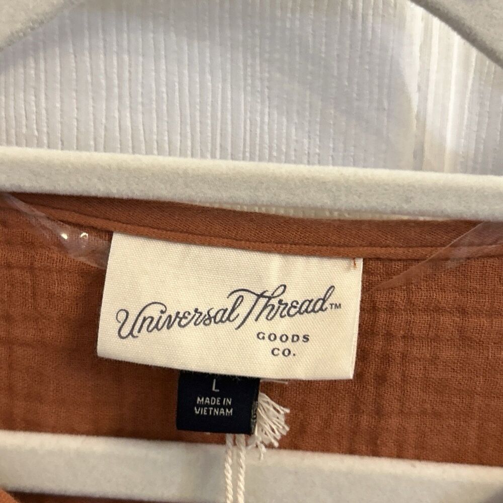 Universal Thread Long Sleeve Dress in Rust - Picture 3 of 16